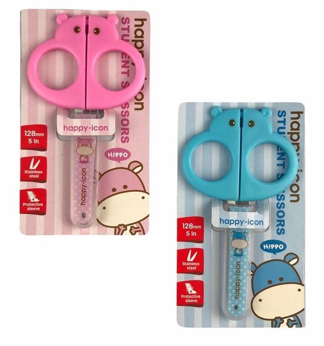 DELI School Scissors Soft Touch Mix Designs 13.5 cm