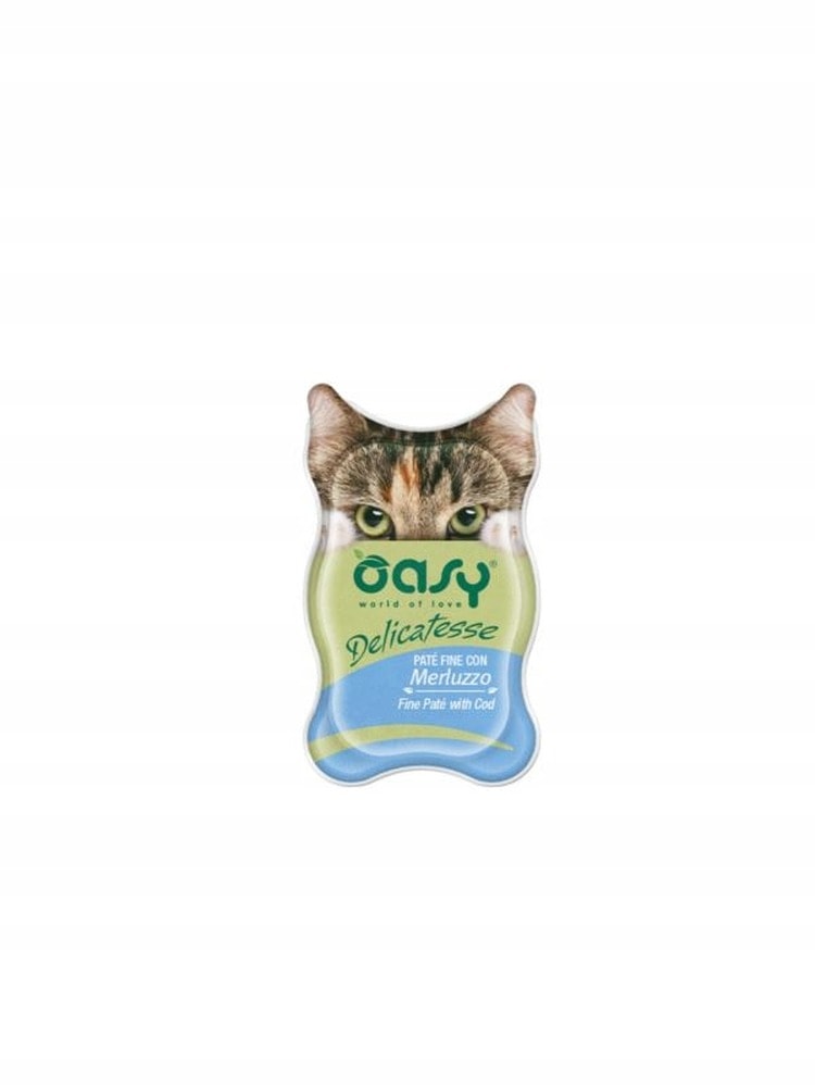 Oasy Delicatese Cat food with cod - 85 g delicate taste