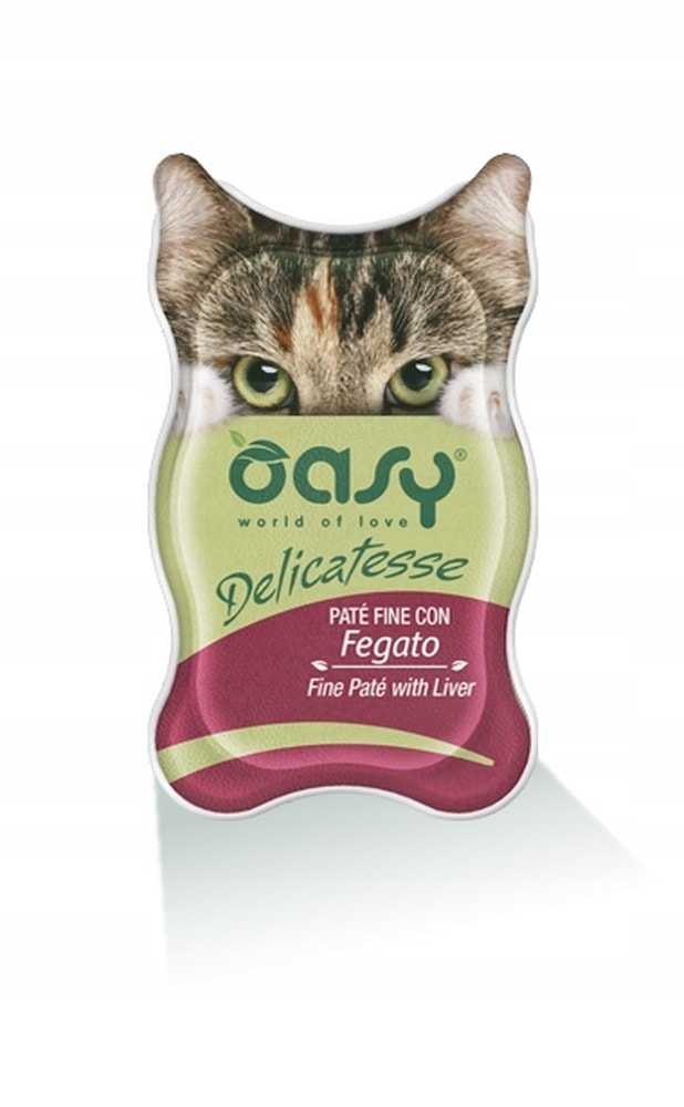 Oasy Delicatese Cat food with liver - delicate pieces in sauce 85 g