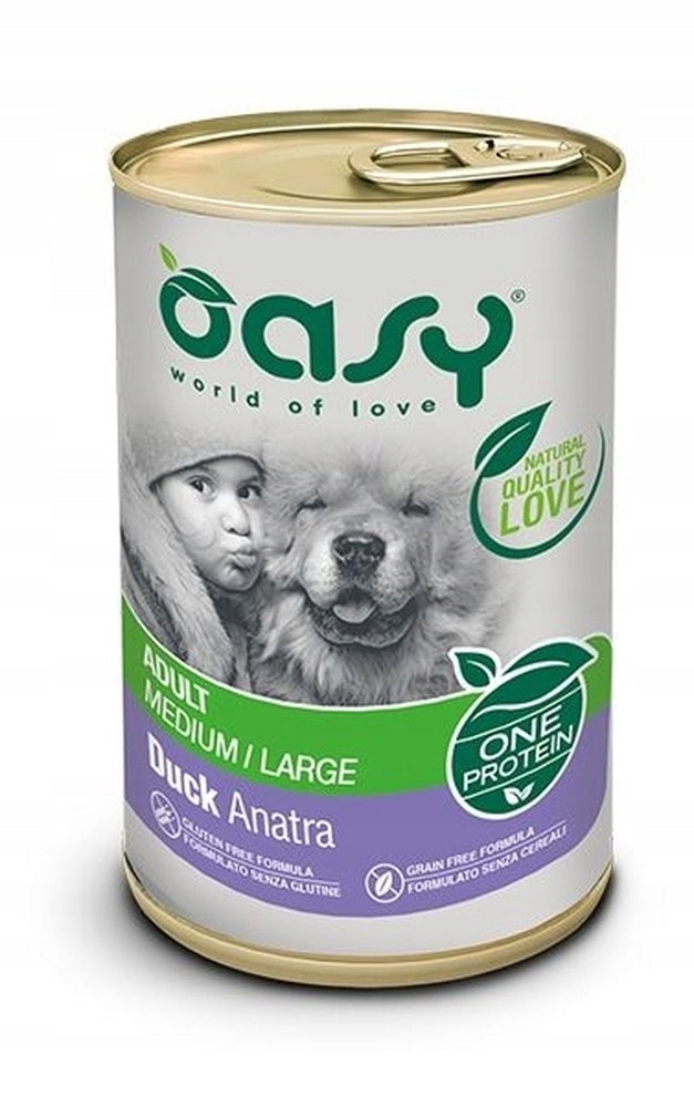 Oasy One Protein Adult Medium/Large Duck 400g - dog food with duck