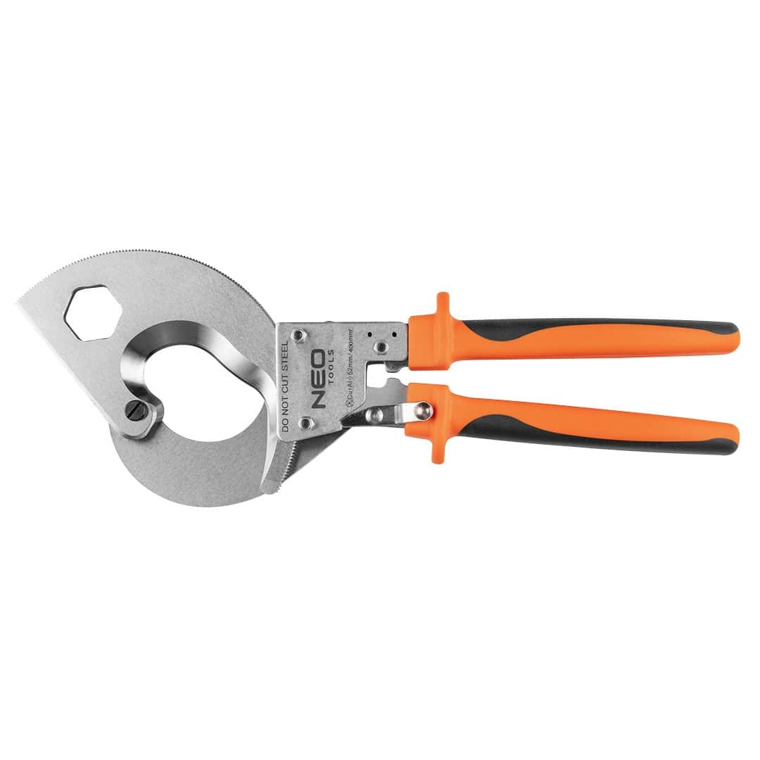 NEO Cable cutter for copper and aluminum cables 400 mm2 with ratchet