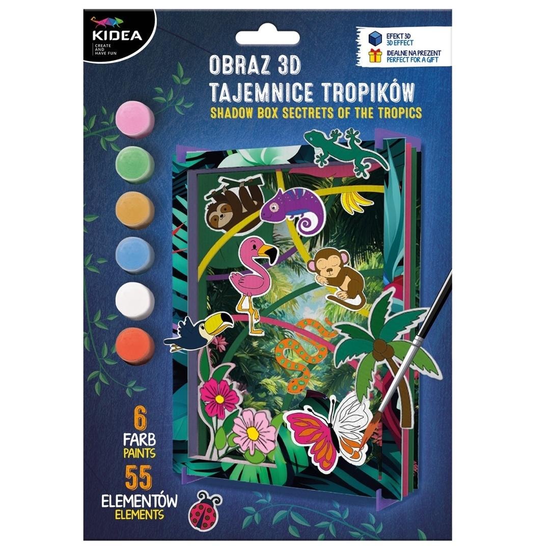 KIDEA 3D Picture Secrets of the Tropics - wall decoration