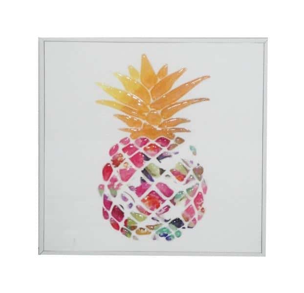 Pineapple picture 20x20cm - tropical accent for your home