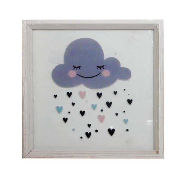 Picture with cloud 30x30 cm - Charming wall decoration