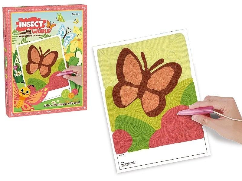 ADAR Picture for filling with velcro yarn - creative fun for kids