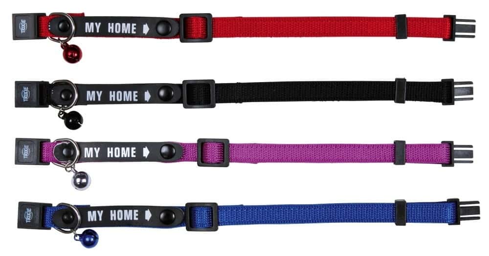 TRIXIE My home - Cat collar with address tag and bell