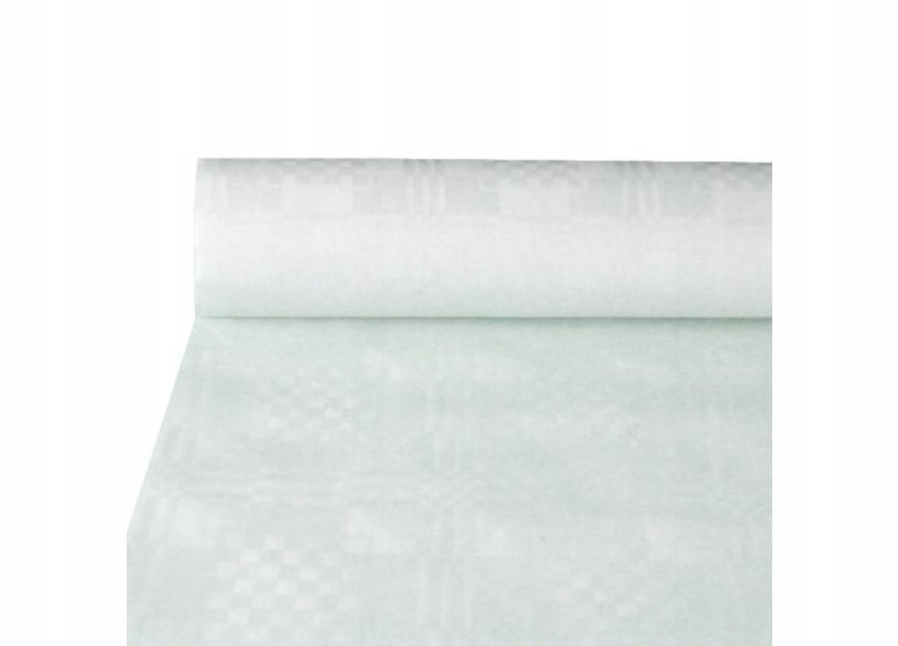 PAPSTAR White damask tablecloth 1 m x 25 m - Elegance for your table