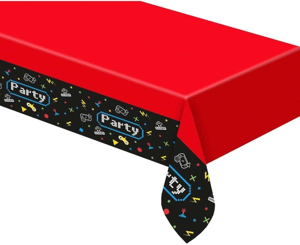 Procos Plastic Tablecloth Gaming Party 120x180cm - perfect for parties