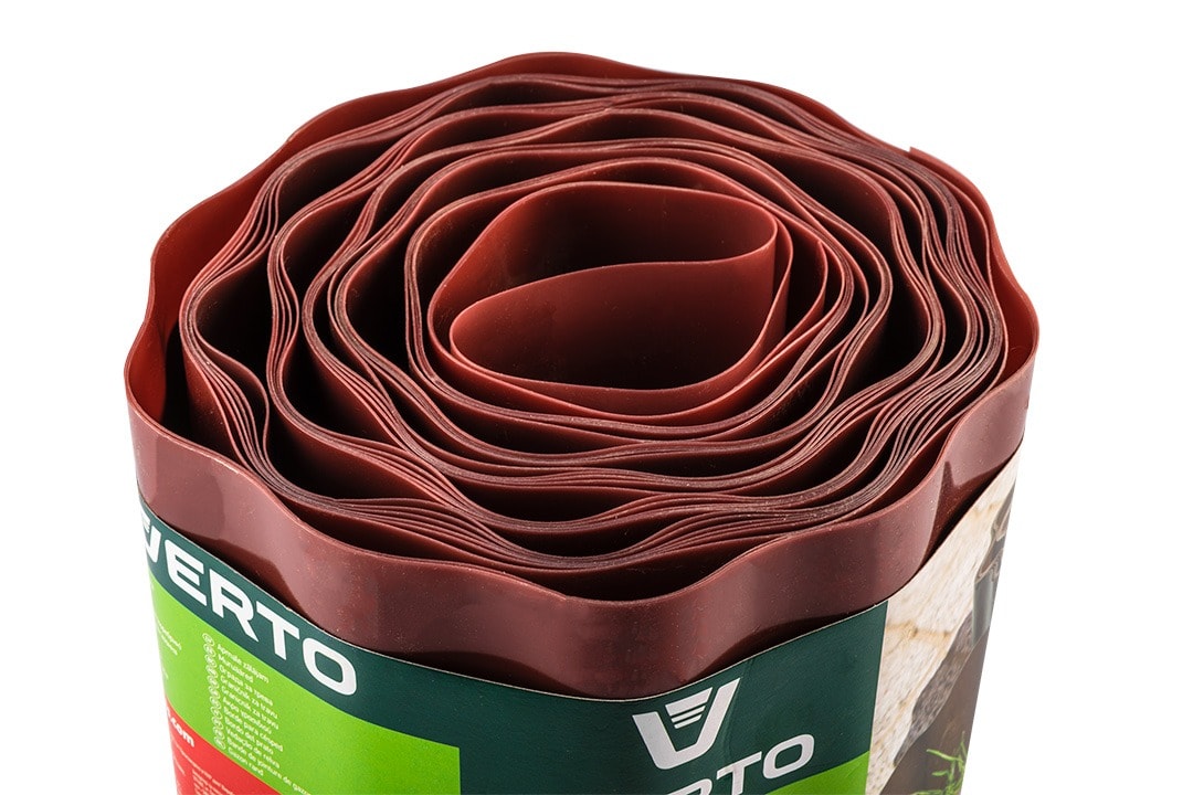 VERTO Lawn edging brown 10 cm x 9 m