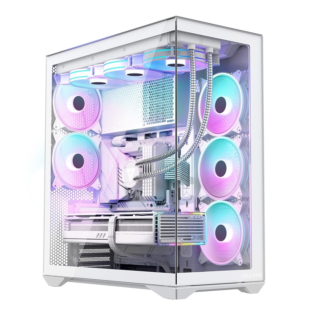 MODECOM Volcano Space XL - Full Tower Case NF White - Spaciousness and Elegance