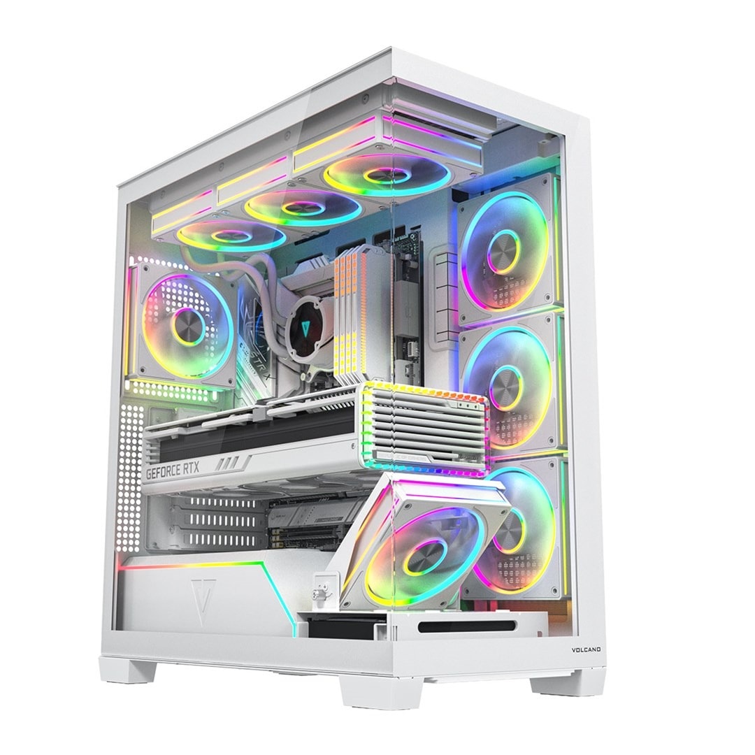 MODECOM Volcano Stellar Plus ARGB - Midi-Tower ATX Case 8F White