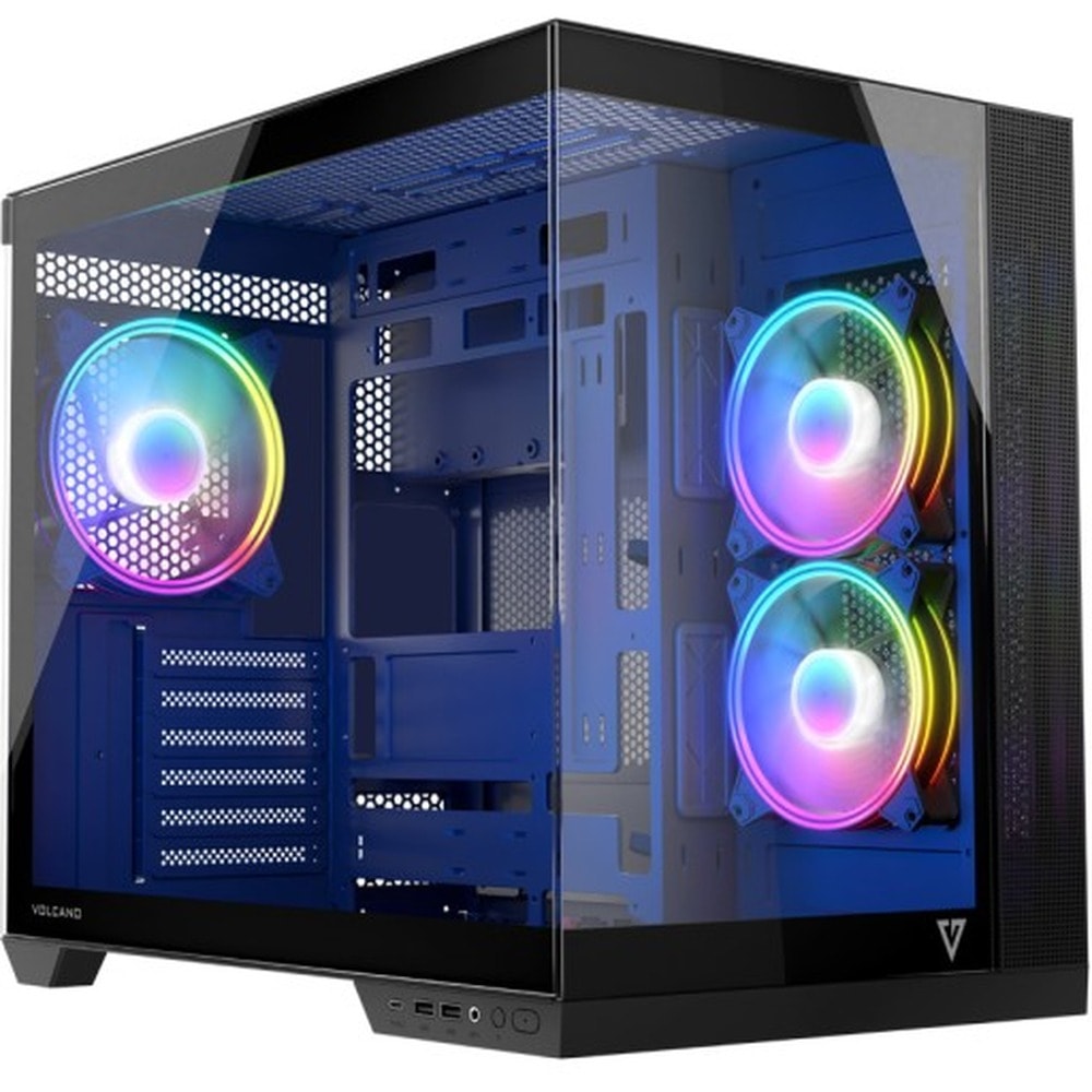 Modecom Case Volcano AQ 200 ARGB Midi Black - ideal for gamers