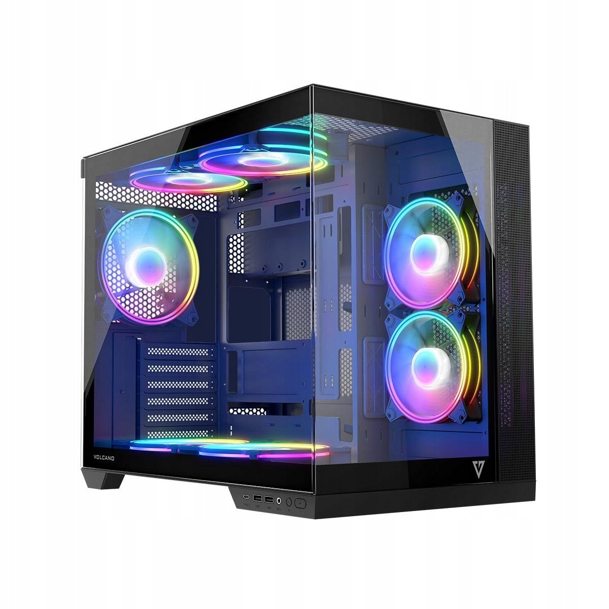 Modecom Volcano AQ 500 ARGB Midi Black - PC Case for Gamers