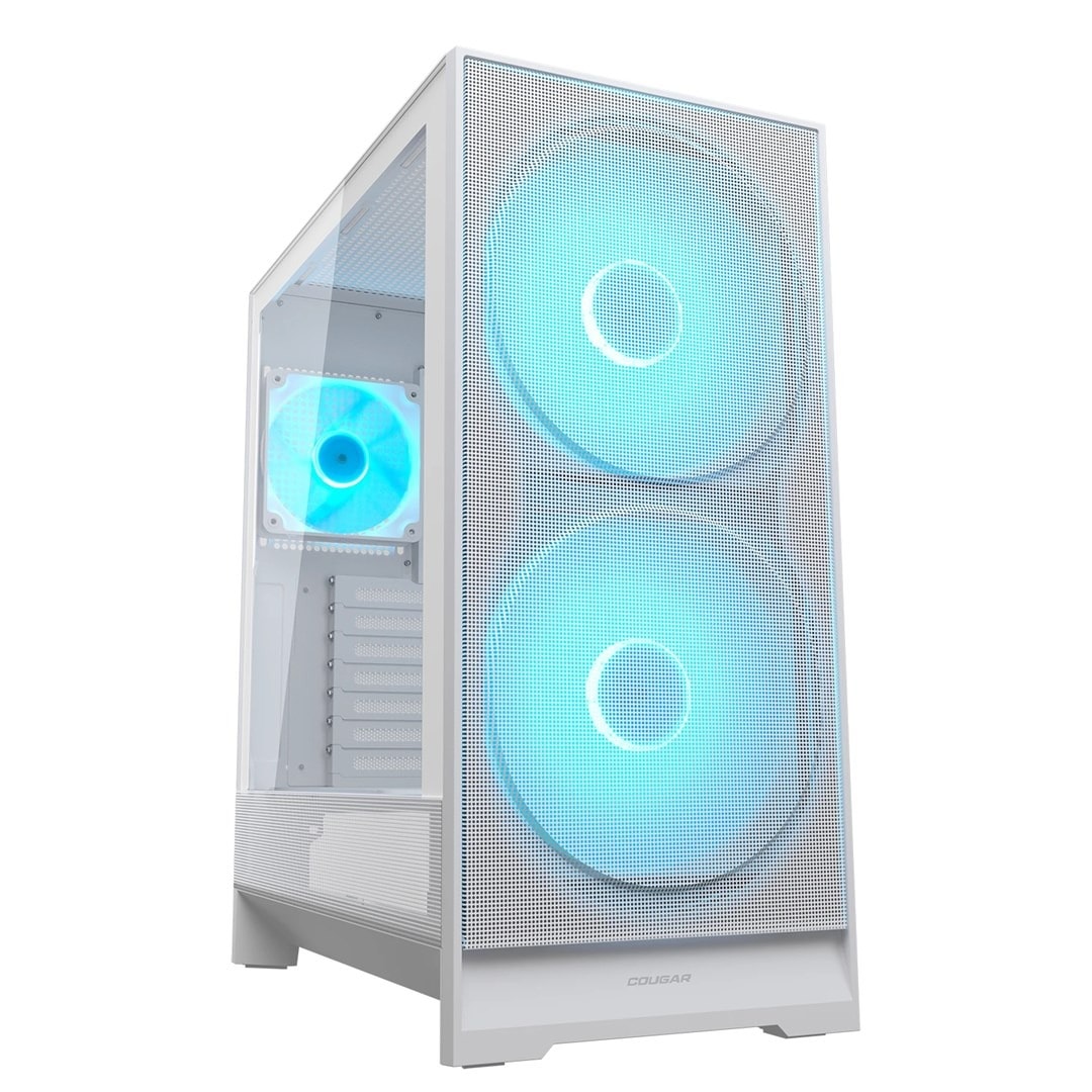 Cougar Airface 180 White - Midi Tower Case with excellent ventilation