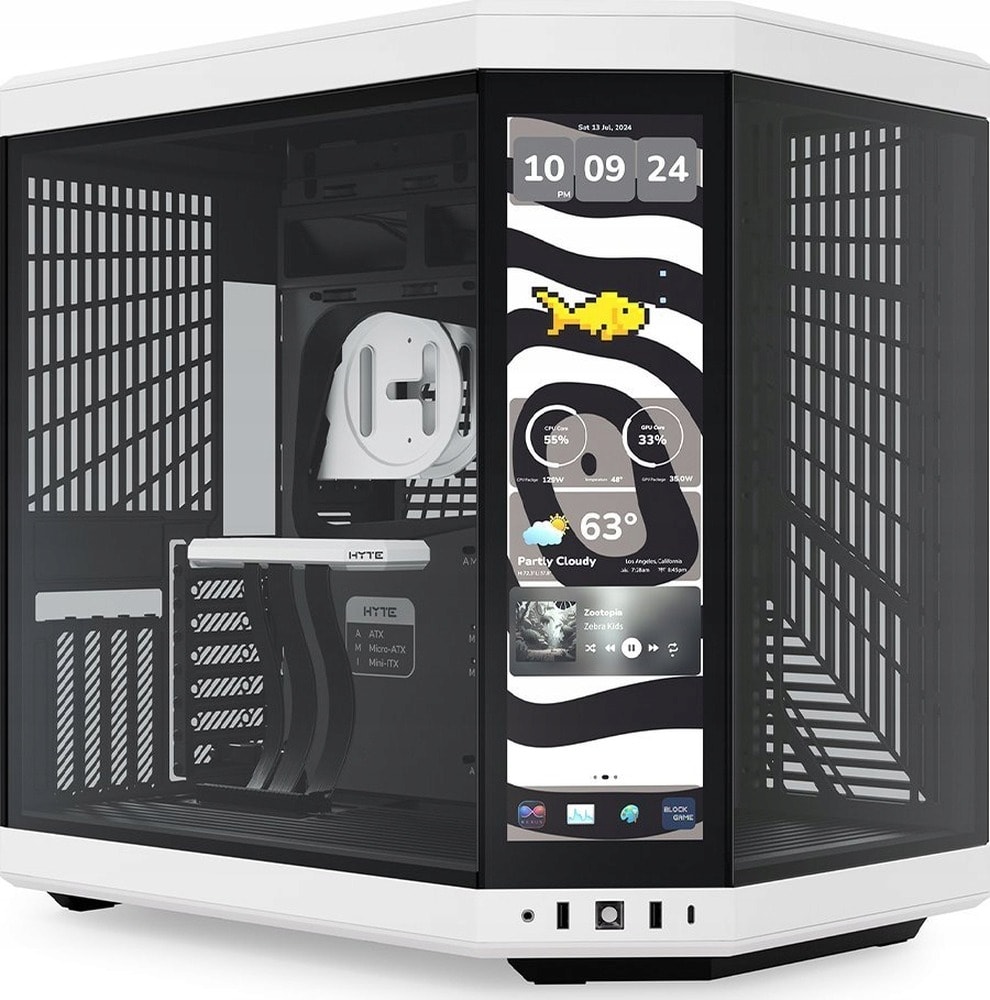 Hyte Y70 Touch Infinite Panda - Midi Tower Case with Touch Panel