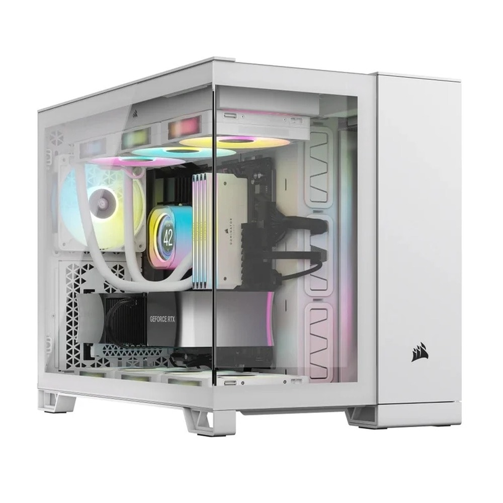 Corsair 2500X RGB ICUELINK White - PC Micro Tower Case
