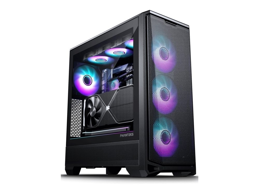 PHANTEKS Eclipse G400A - Midi-Tower Case with Tempered Glass and D-RGB, black