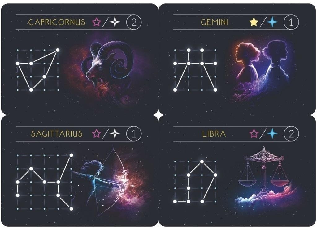Lucrum Games Discoverers of the Night Sky: Zodiac Cards - Mini Expansion