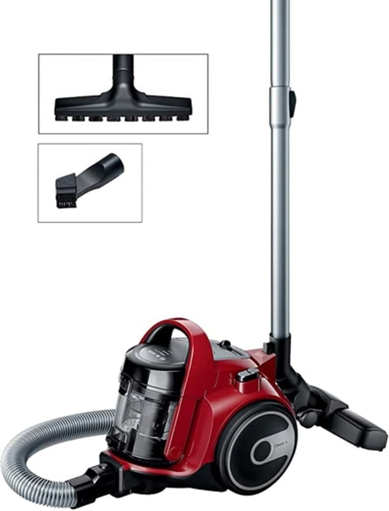 Bosch Bagless Vacuum Cleaner Serie 2 - red, perfect for every home