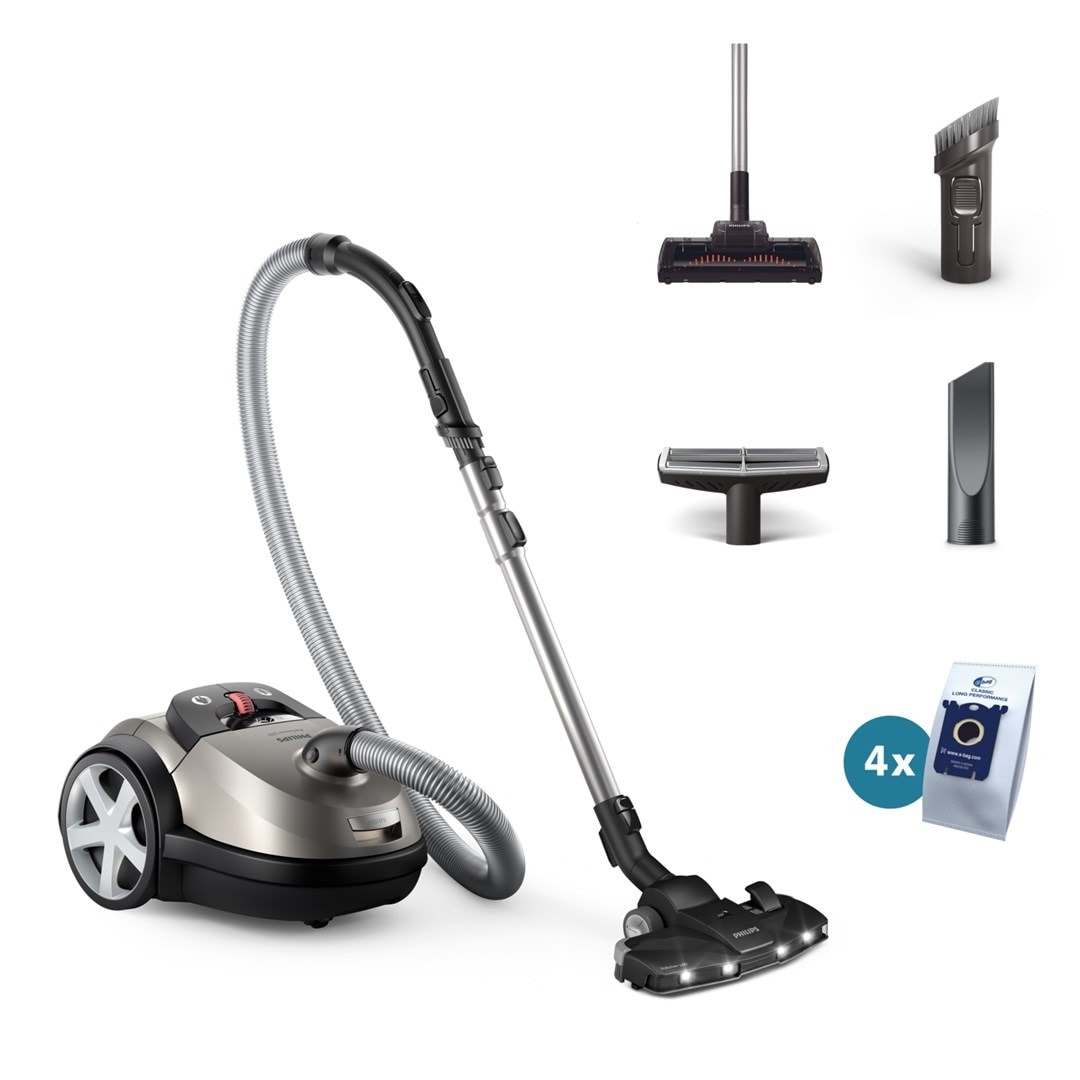 PHILIPS Performer LED XD 8152/12 - Bag vacuum cleaner with LED lighting