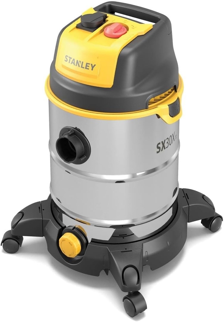 STANLEY Wet&Dry Industrial Vacuum Cleaner SXVC30XTDE - 1600W, perfect for the workshop