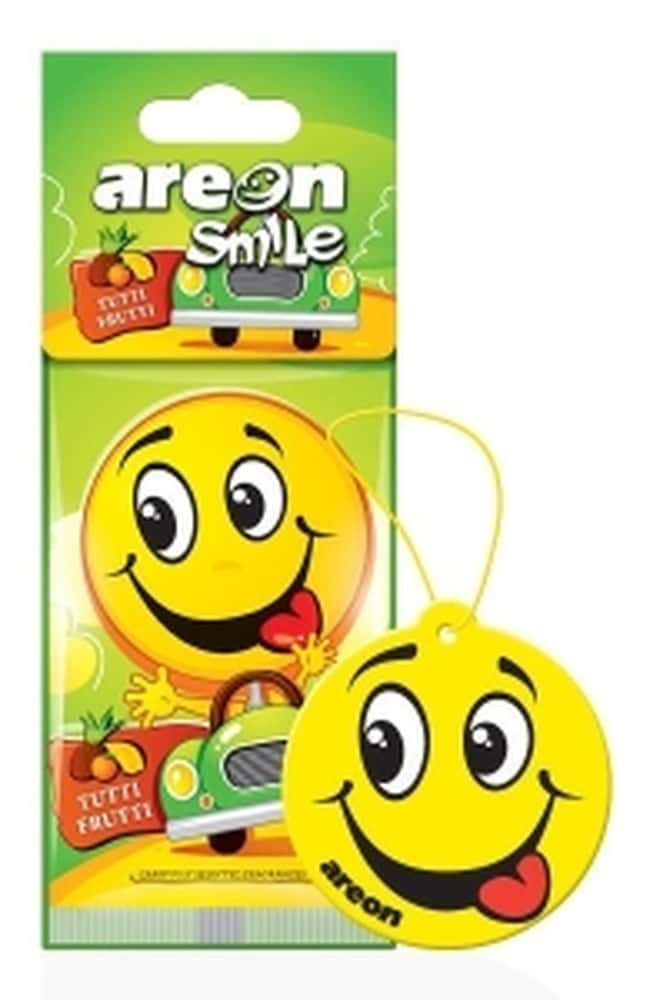Areon Car Dry Smile Tutti Frutti - Car Air Freshener Hanging