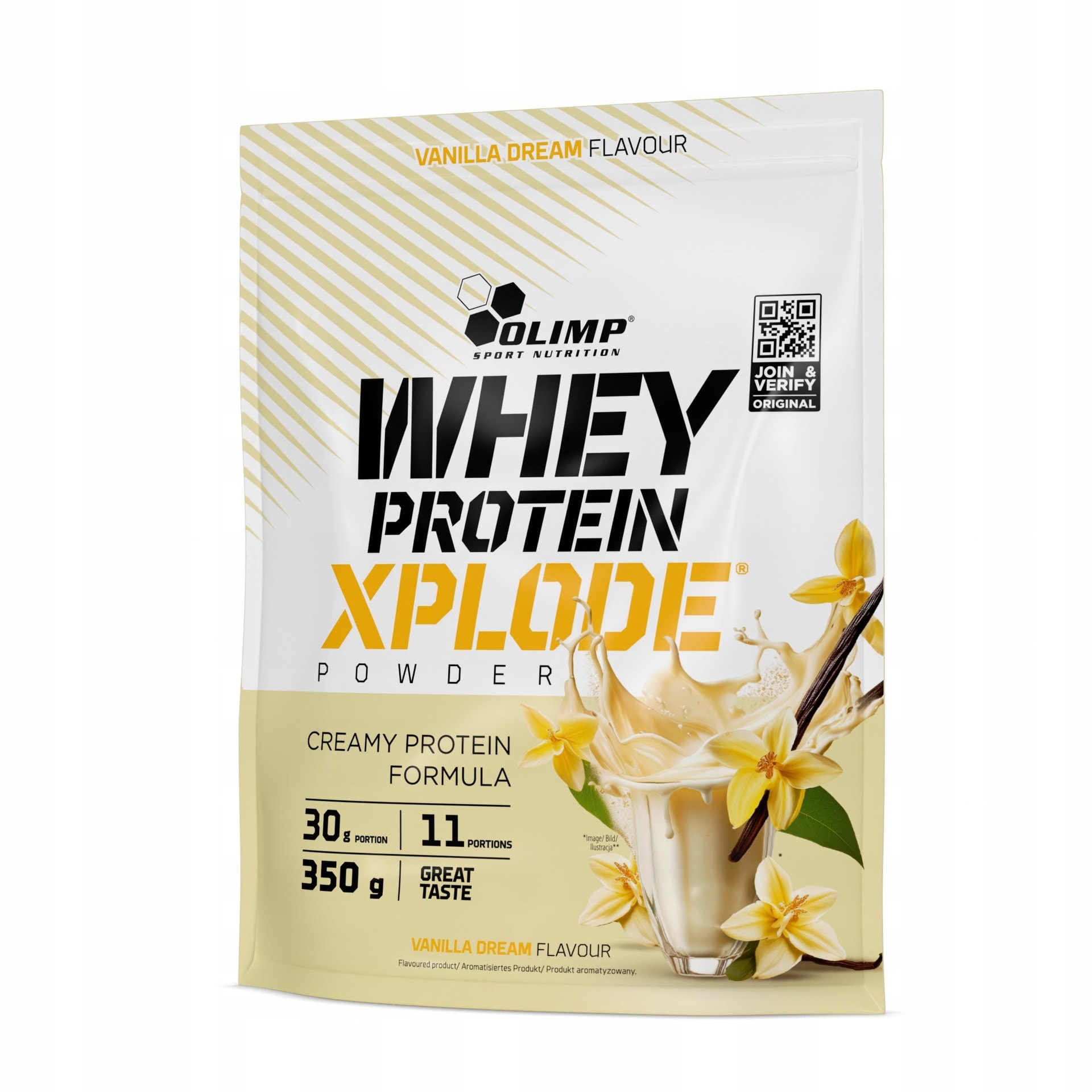 Whey Protein Xplode Vanilla - Protein supplement 350g for athletes