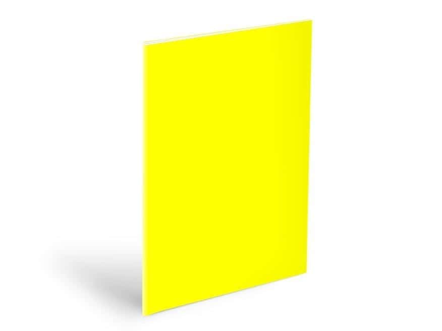 A4 Notebook Covers Neon Yellow - 10 pieces for protection and style