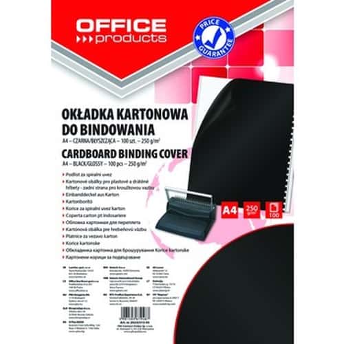 Binding covers A4 - 100 pieces, black - ideal for archiving