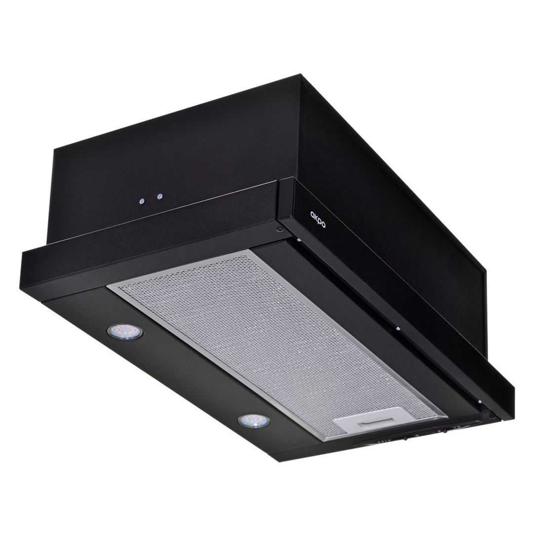 AKPO WK-7 LIGHT ECO 50 Black - Undercabinet Telescopic Cooker Hood