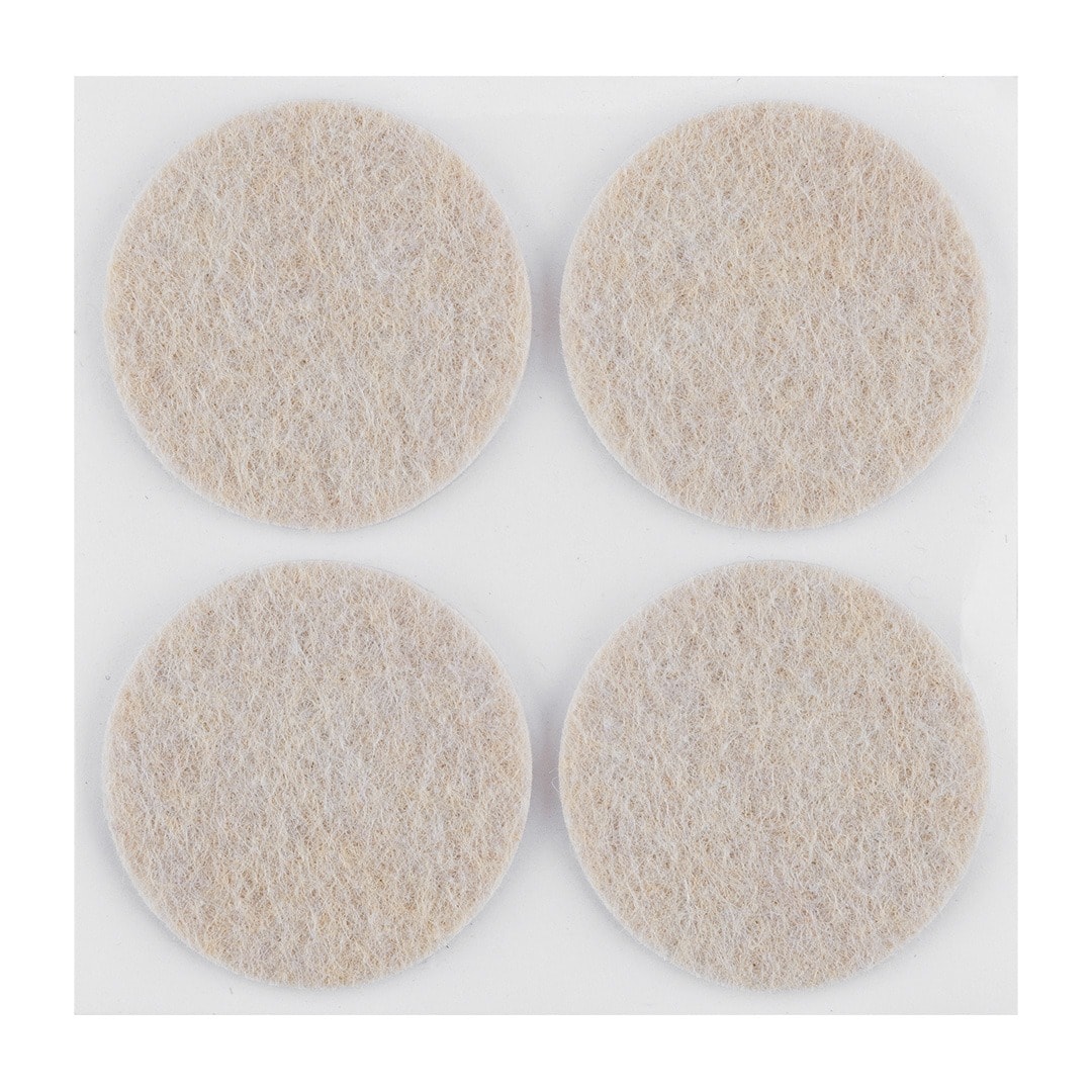 NEO TOOLS Round felt pads self-adhesive light brown 40 mm 4 pcs