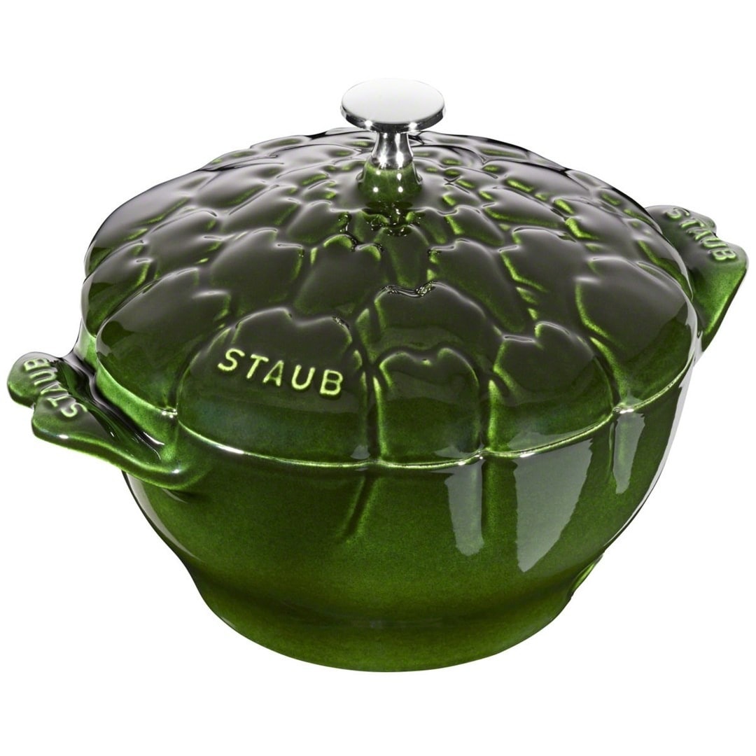 Staub Round cast iron pot artichoke - 3 liters, green - ideal for stews