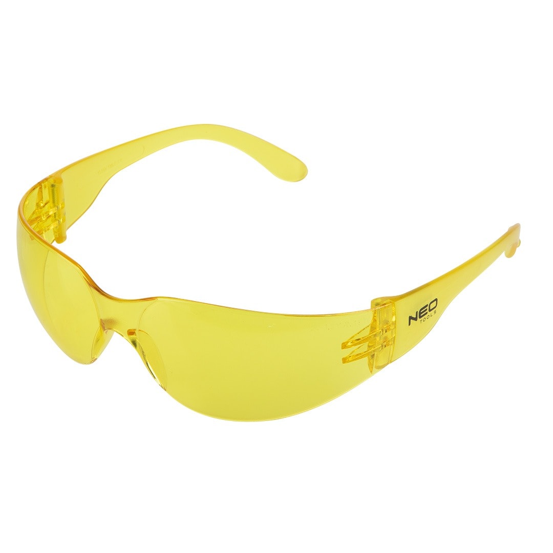 NEO Protective glasses, yellow lenses, resistance class F - ideal for work