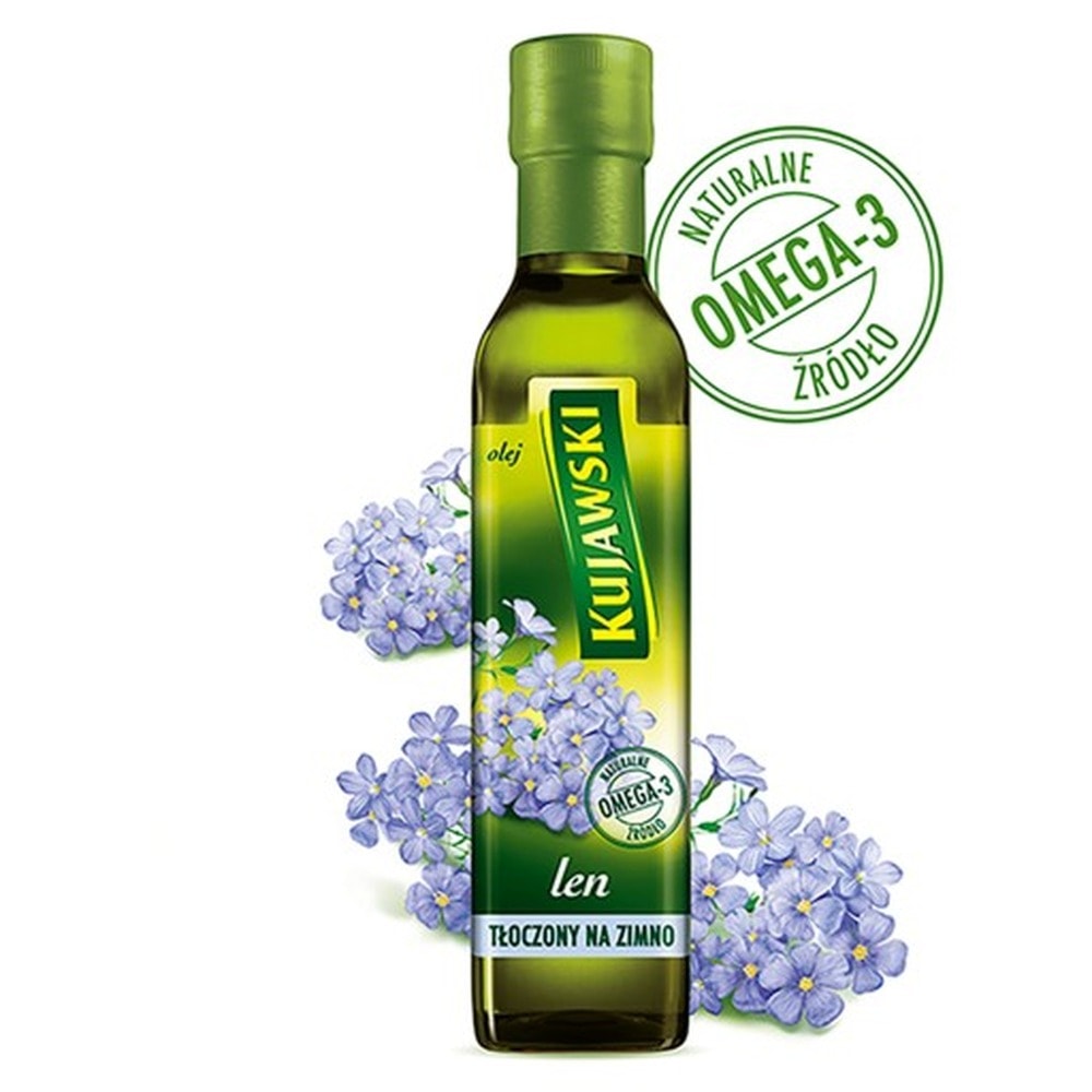 Kujawski Cold-pressed Linseed Oil - 250 ml of health in every drop