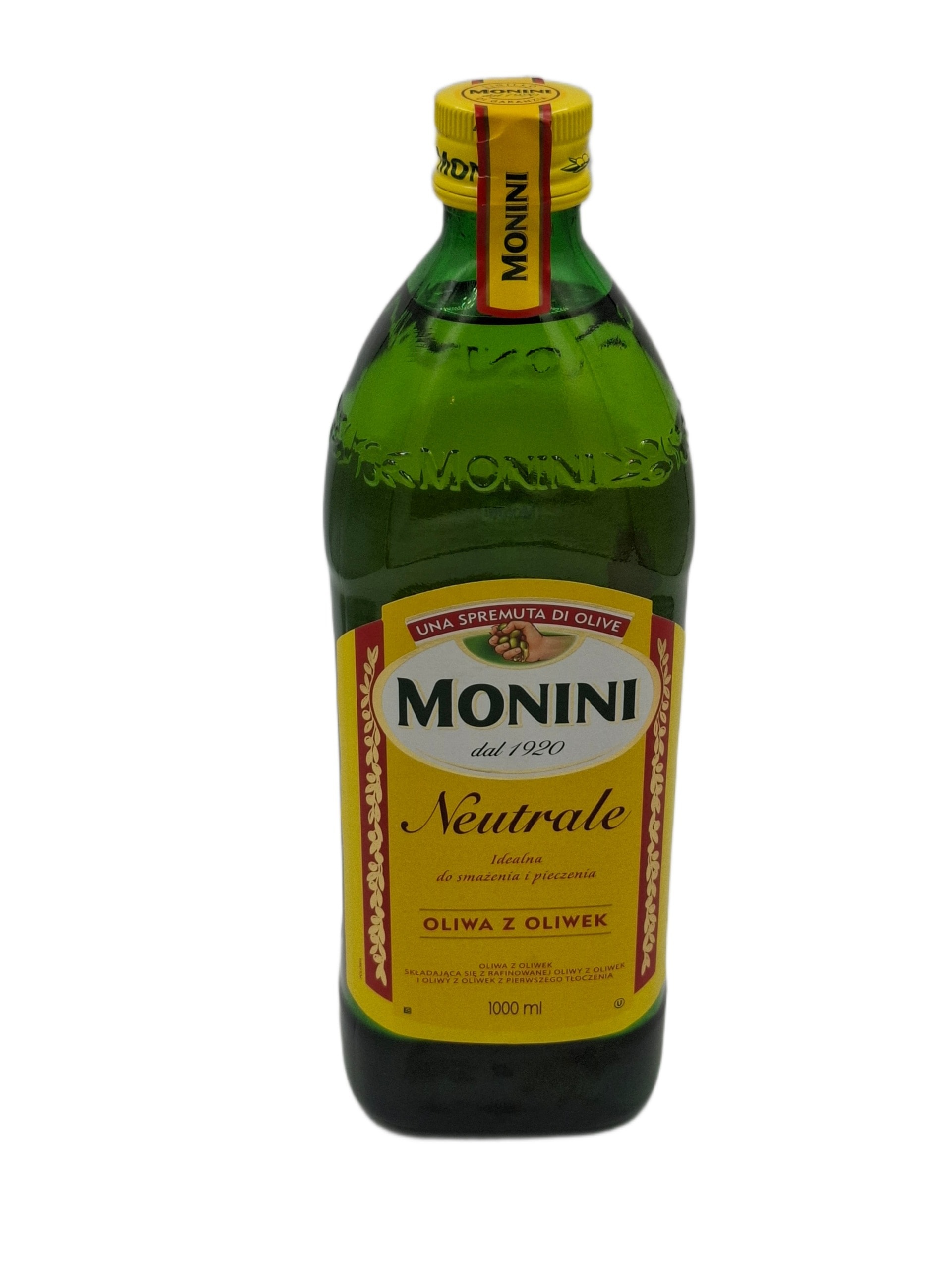 Monini Neutrale Olive Oil 1L - Ideal for Frying and Baking