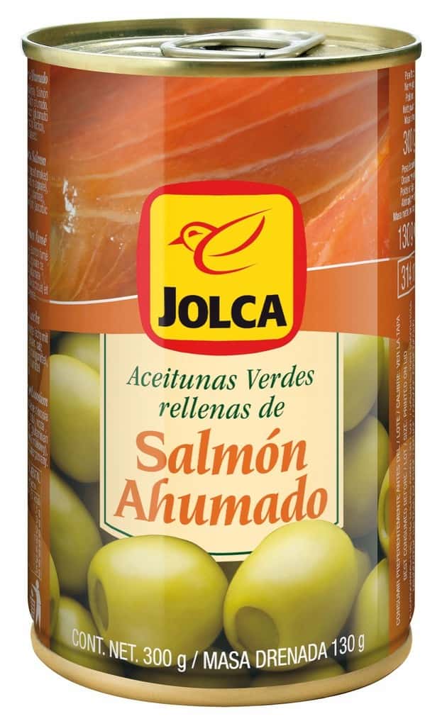 Goya Green Olives with Salmon 350g - perfect as a snack