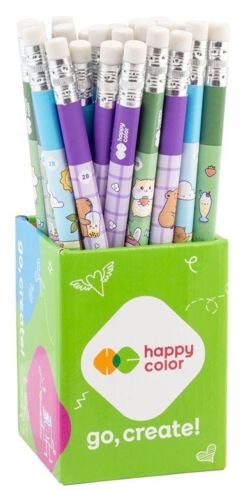 Yummy Yum Triangular pencil for learning to write with eraser - 24 pieces for every child