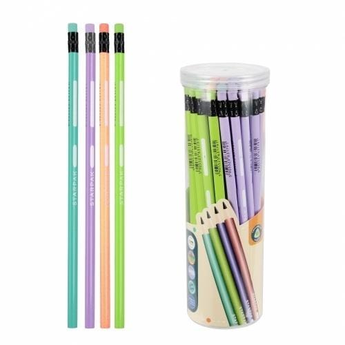 Starpak Triangular pencil with eraser HB - 48 pieces ideal for school