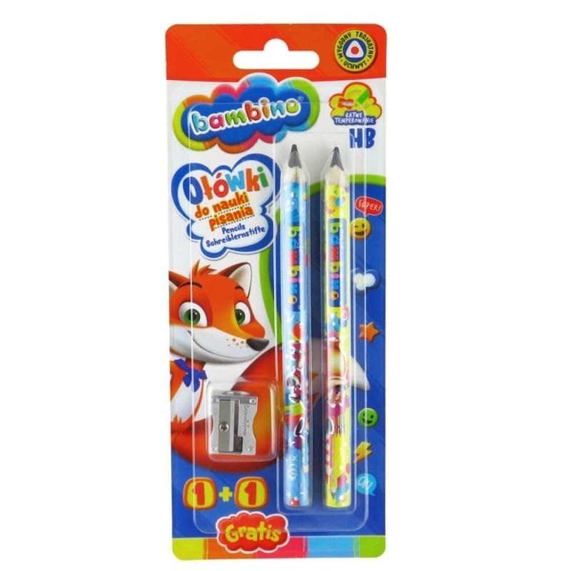 Bambino Learning Pencils with Sharpener - perfect for your child