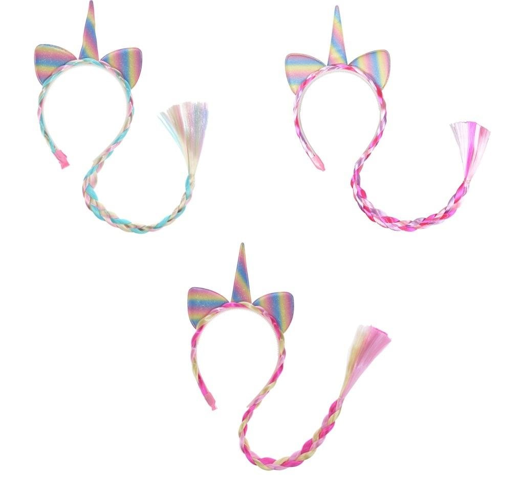 Unicorn Headband with Braids - Rainbow Magic for Girls