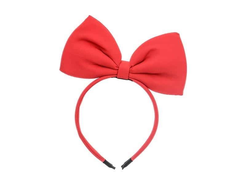 PartyDeco Headband Bow red - stylish hair accessory