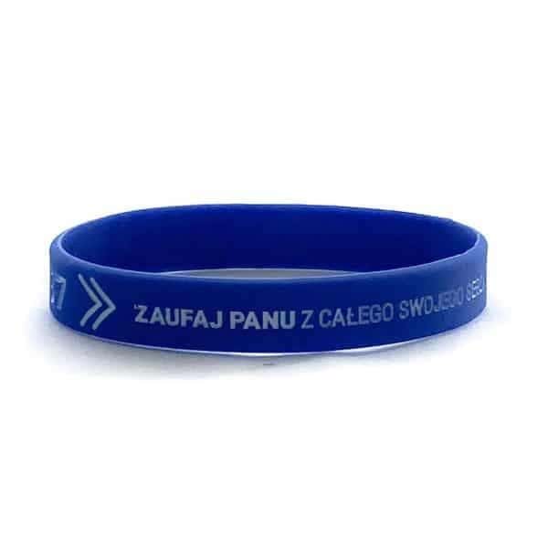 Silicone Wristband - Trust in the Lord - blue - express your faith