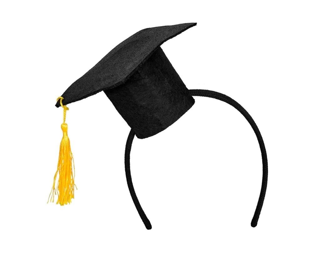 Boland Black headband with graduation cap - perfect for parties