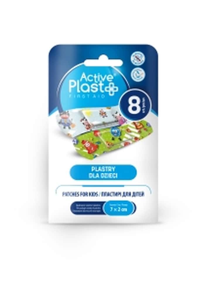 ACTIVE PLPLAST Children's Dressing A 8 Pieces - gentle protection
