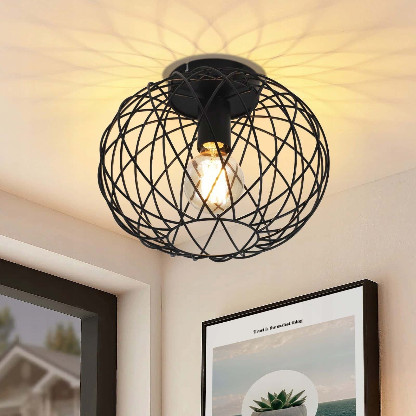 Barb Black ceiling light - modern elegance for your home