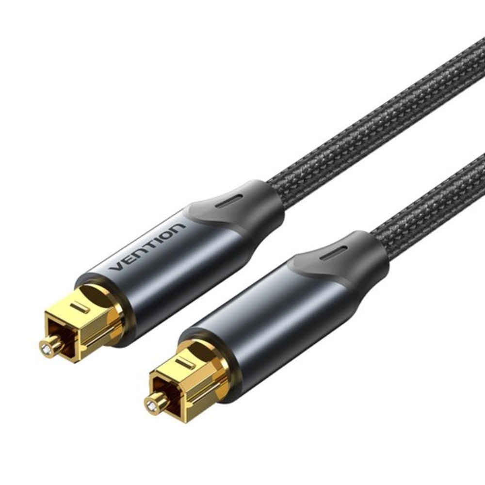 Vention Optical Audio Cable Braided with Aluminum Connector 10m Black - perfect for home cinema