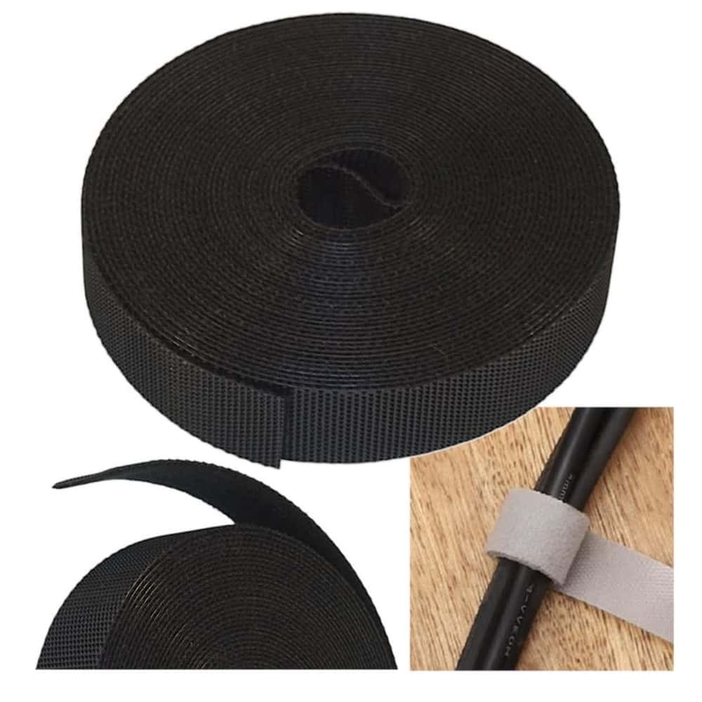 Cable organizer - Velcro 15x5CM black - ideal for organizing cables