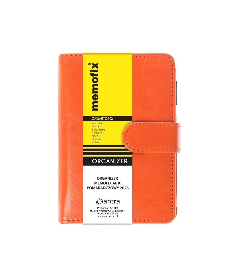 Memofix Organizer 2026 A6 K orange - perfect for planning