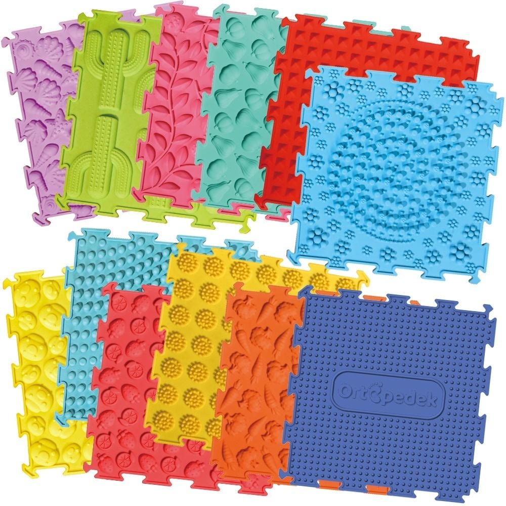 Ortopedek - sensory mats 12 elements - support for child development