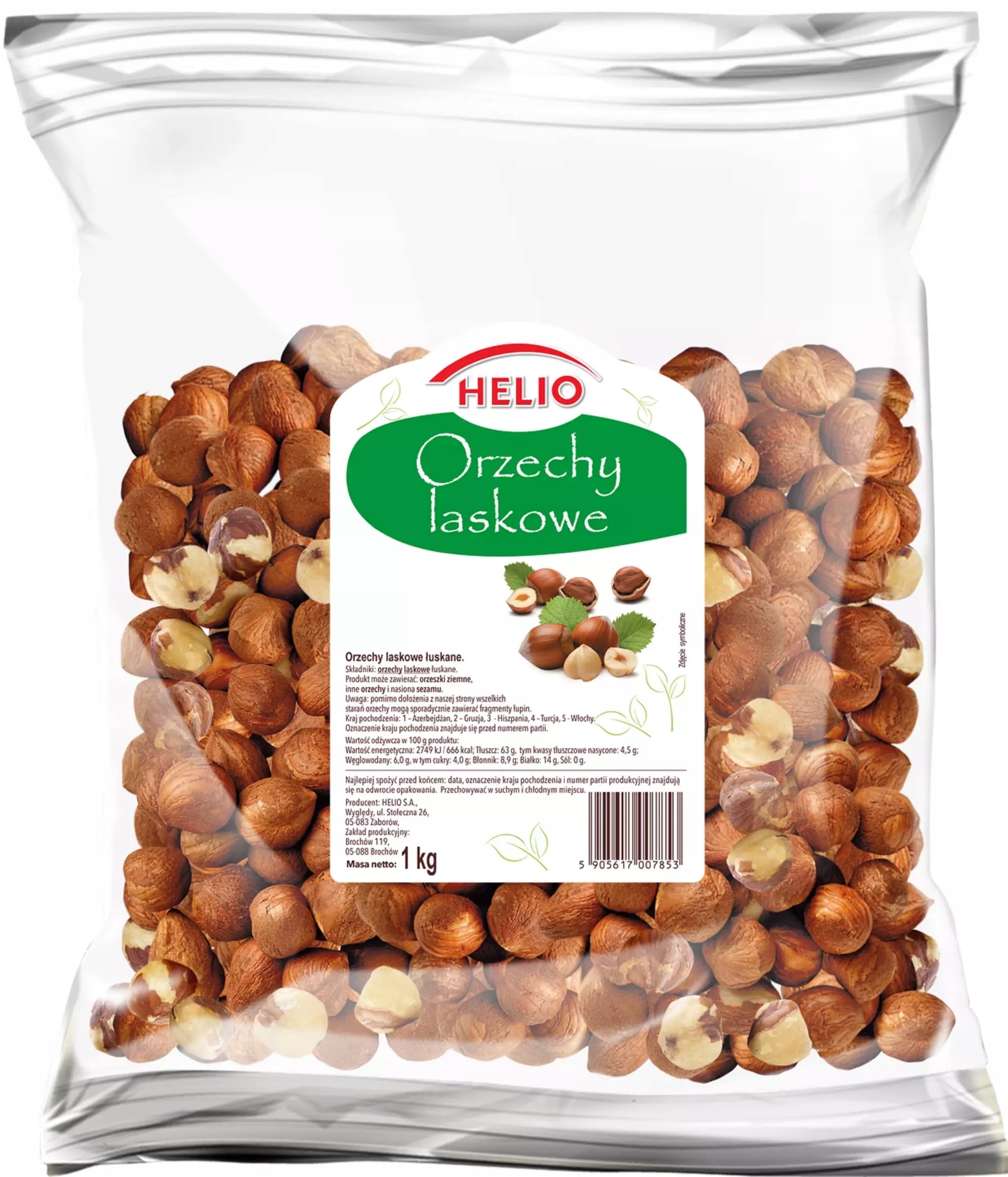 HEL Hazelnuts whole 1 kg - perfect for baking